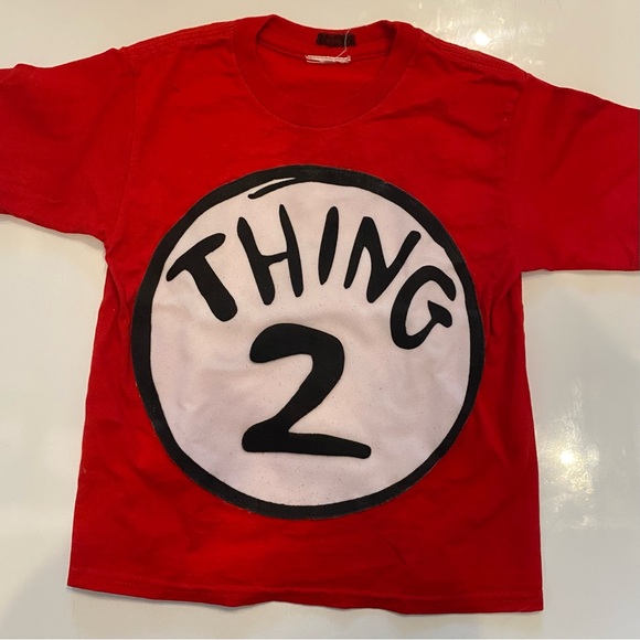 Dr. Seuss Cat in the Hat Thing 1 Thing 2 Family Costume - Picture 4 of 14